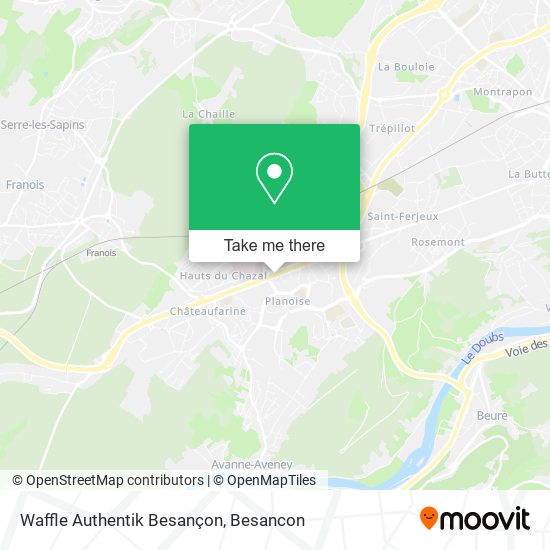 Mapa Waffle Authentik Besançon