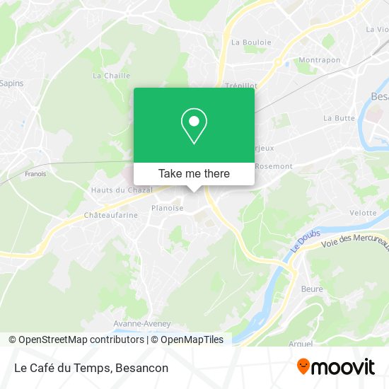 Le Café du Temps map