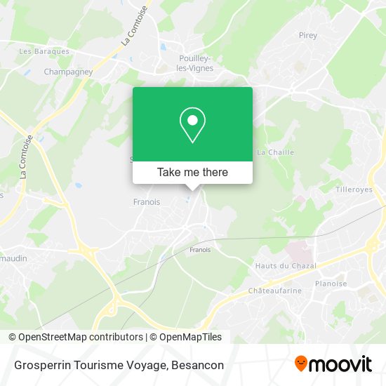 Mapa Grosperrin Tourisme Voyage