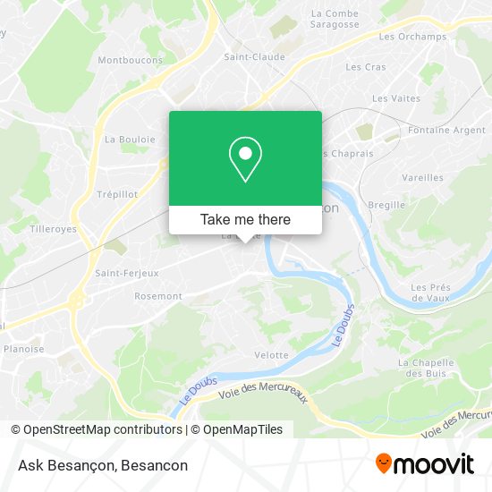 Mapa Ask Besançon