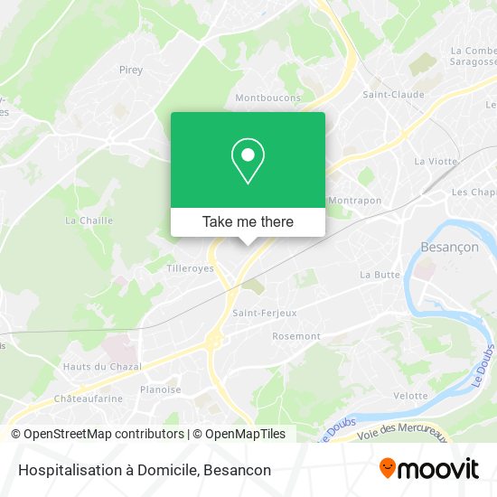 Hospitalisation à Domicile map