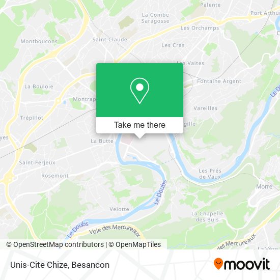 Unis-Cite Chize map