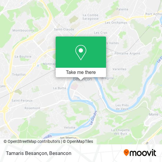 Tamaris Besançon map