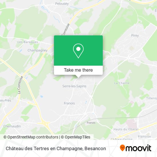 Château des Tertres en Champagne map