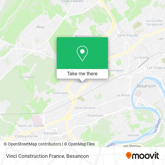 Vinci Construction France map