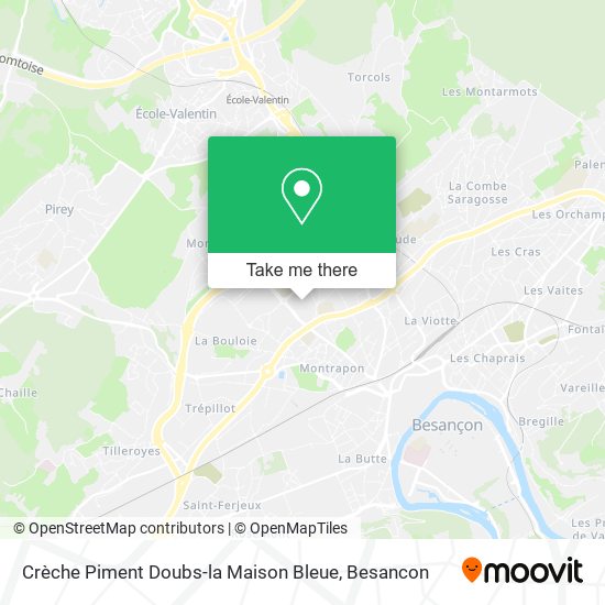 Crèche Piment Doubs-la Maison Bleue map