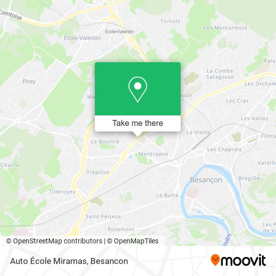 Auto École Miramas map