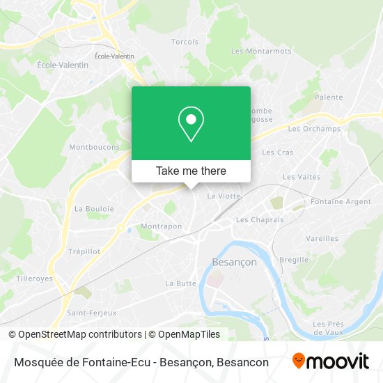 Mosquée de Fontaine-Ecu - Besançon map