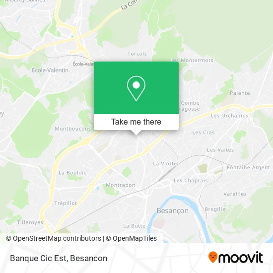 Banque Cic Est map