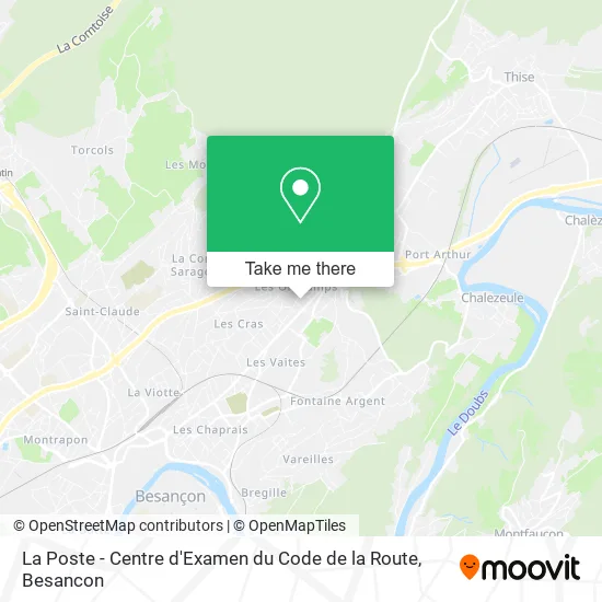La Poste - Centre d'Examen du Code de la Route map