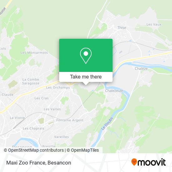 Maxi Zoo France map