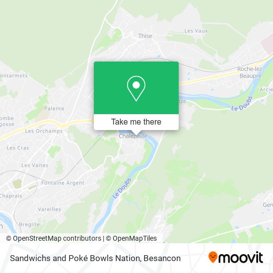 Sandwichs and Poké Bowls Nation map