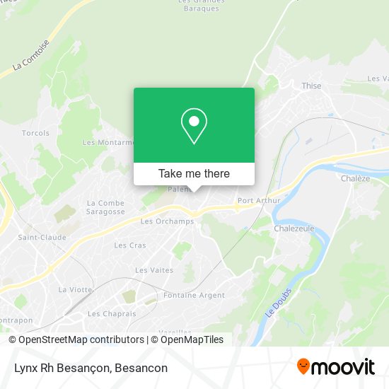 Lynx Rh Besançon map