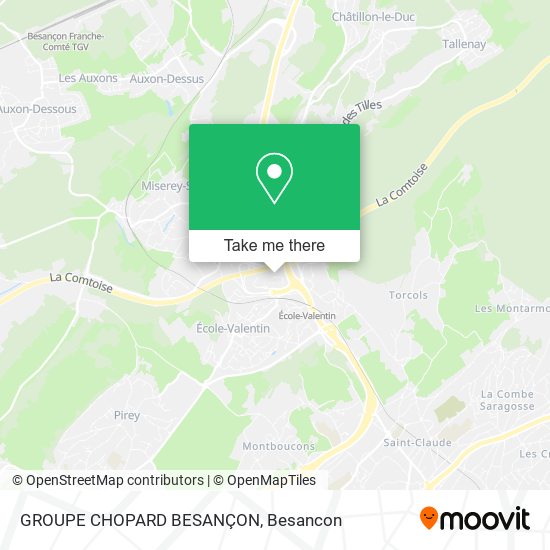 GROUPE CHOPARD BESANÇON map