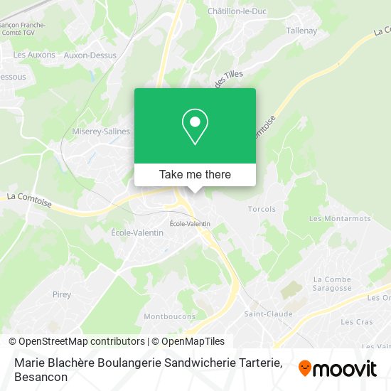 Mapa Marie Blachère Boulangerie Sandwicherie Tarterie