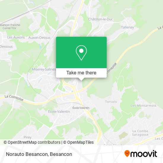 Norauto Besancon map