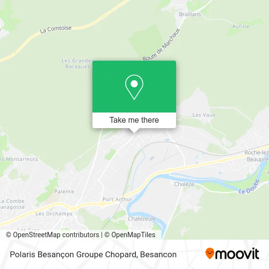 Polaris Besançon Groupe Chopard map