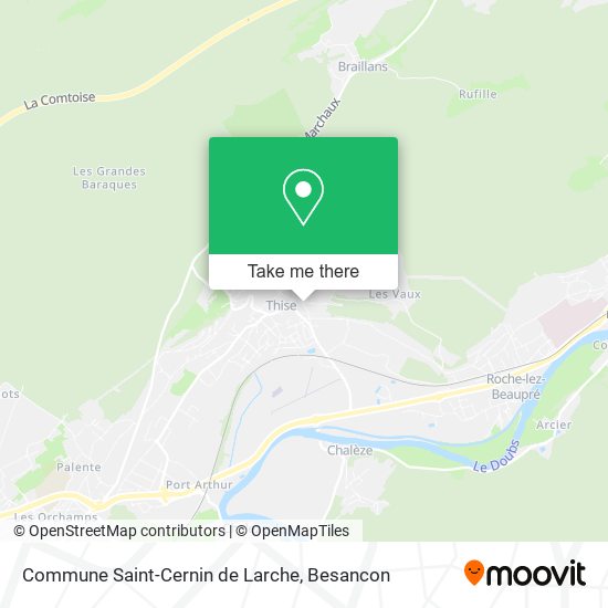 Commune Saint-Cernin de Larche map