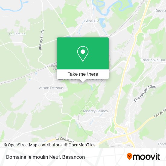 Domaine le moulin Neuf map