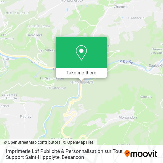 Imprimerie Lbf Publicité & Personnalisation sur Tout Support Saint-Hippolyte map