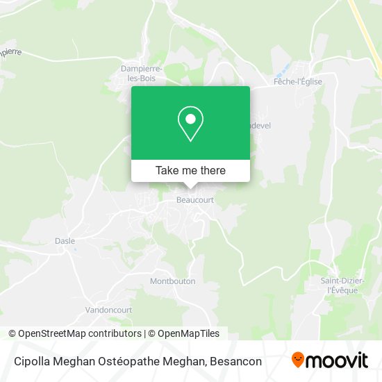 Cipolla Meghan Ostéopathe Meghan map