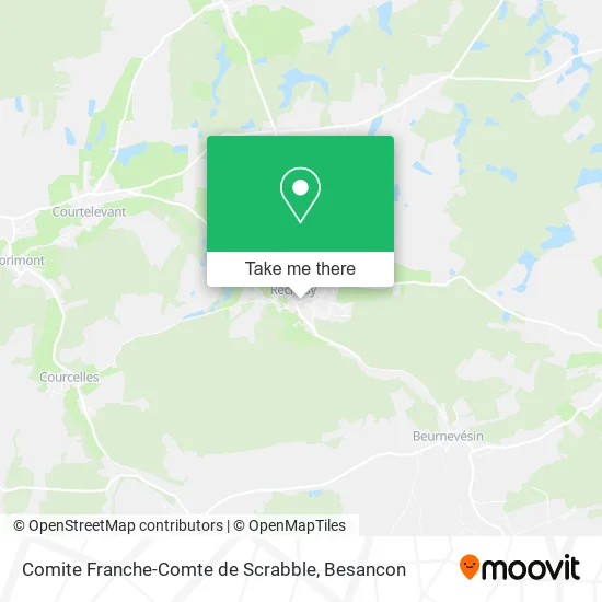 Comite Franche-Comte de Scrabble map