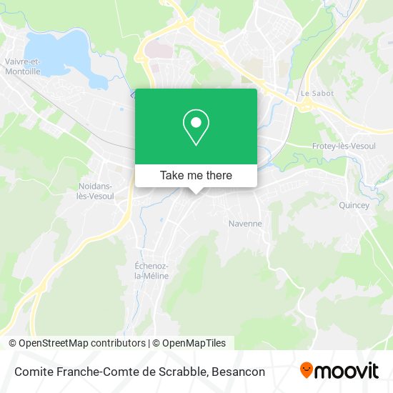 Comite Franche-Comte de Scrabble map
