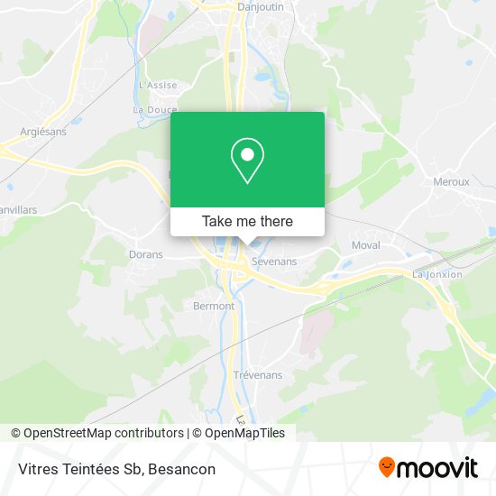 Vitres Teintées Sb map