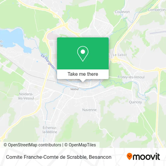 Comite Franche-Comte de Scrabble map