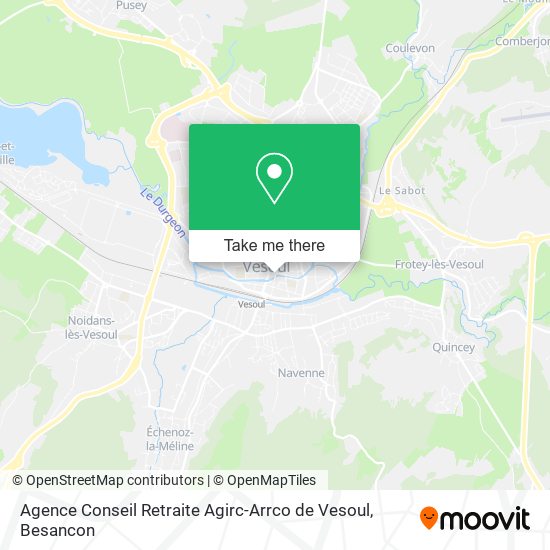 Agence Conseil Retraite Agirc-Arrco de Vesoul map