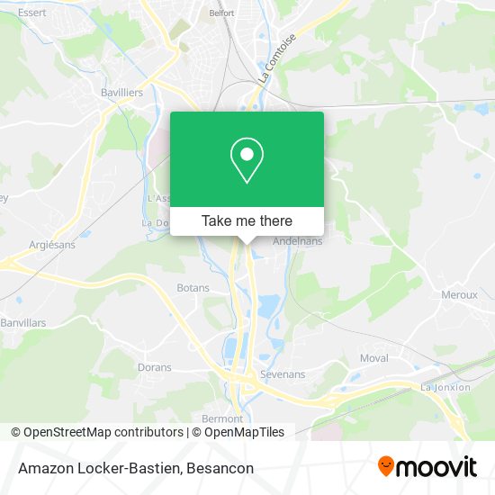Amazon Locker-Bastien map