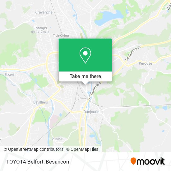 TOYOTA Belfort map