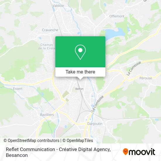 Reflet Communication - Créative Digital Agency map