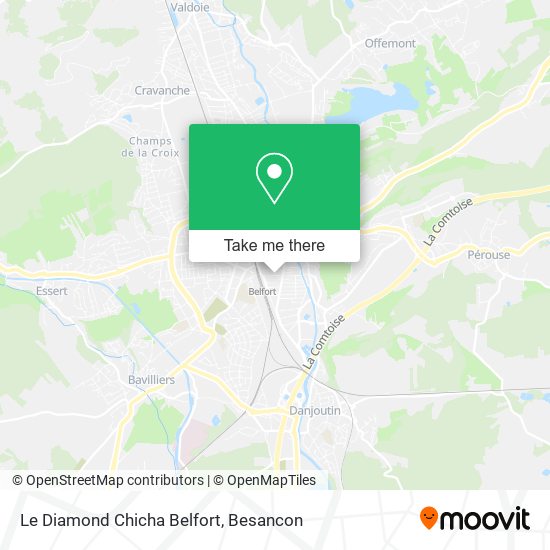 Le Diamond Chicha Belfort map