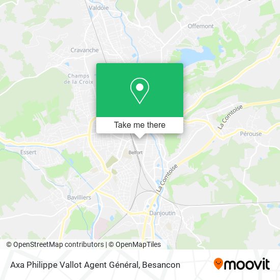 Axa Philippe Vallot Agent Général map