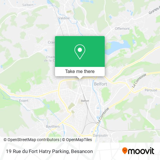 19 Rue du Fort Hatry Parking map