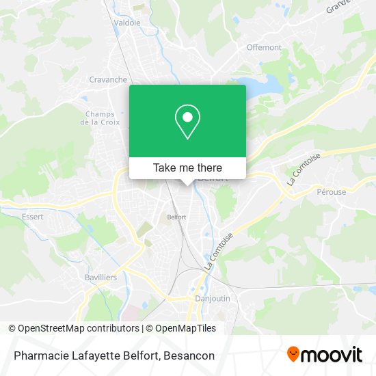 Pharmacie Lafayette Belfort map