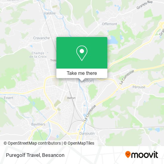 Puregolf Travel map