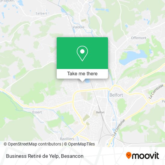 Business Retiré de Yelp map