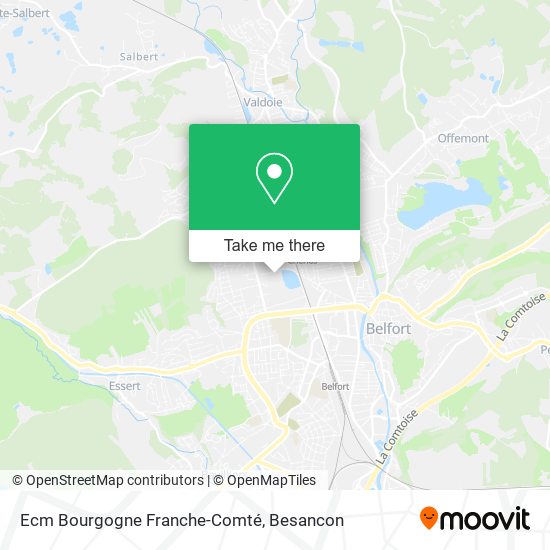 Ecm Bourgogne Franche-Comté map