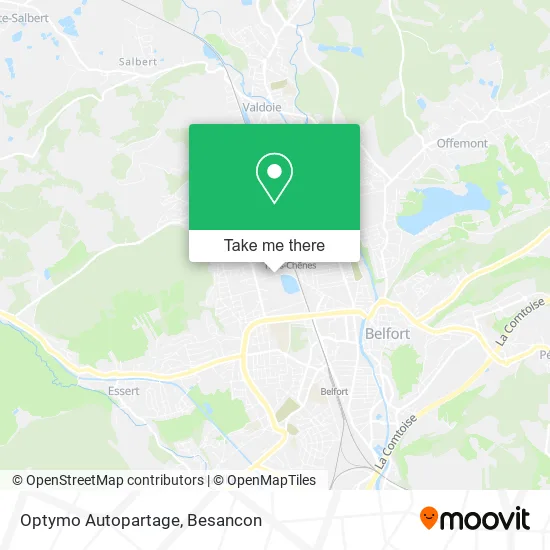 Optymo Autopartage map