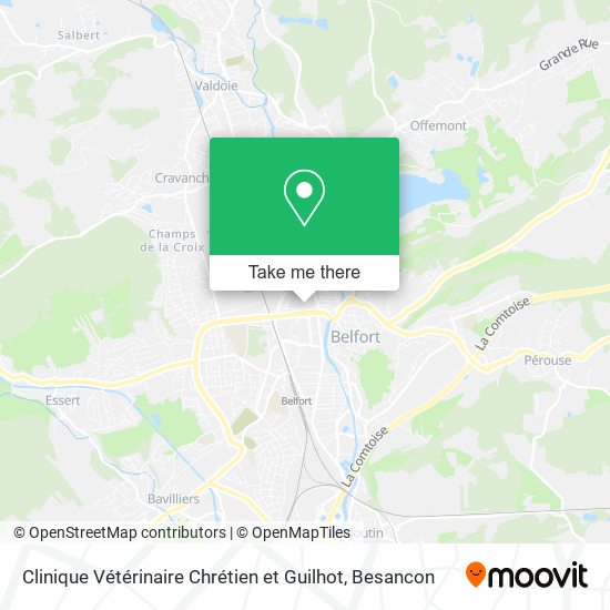Clinique Vétérinaire Chrétien et Guilhot map