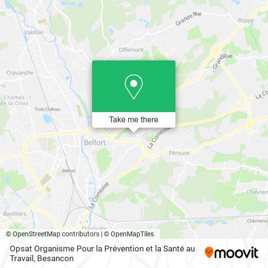 Opsat Organisme Pour la Prévention et la Santé au Travail map
