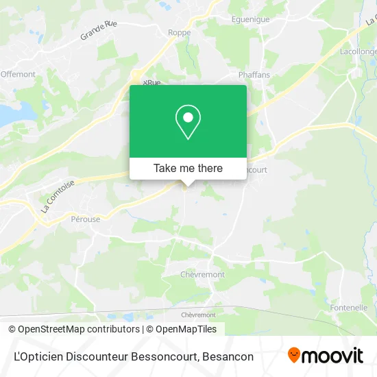 L'Opticien Discounteur Bessoncourt map