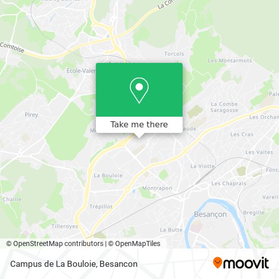 Mapa Campus de La Bouloie