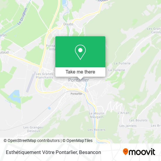 Esthétiquement Vôtre Pontarlier map