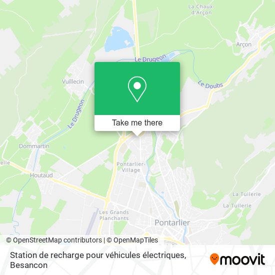 Station de recharge pour véhicules électriques map