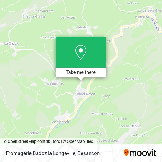 Fromagerie Badoz la Longeville map