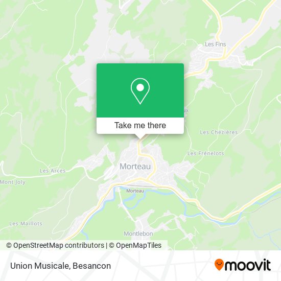 Union Musicale map