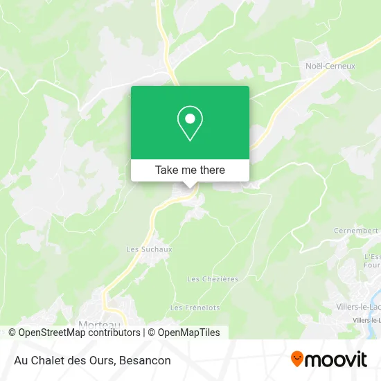 Au Chalet des Ours map